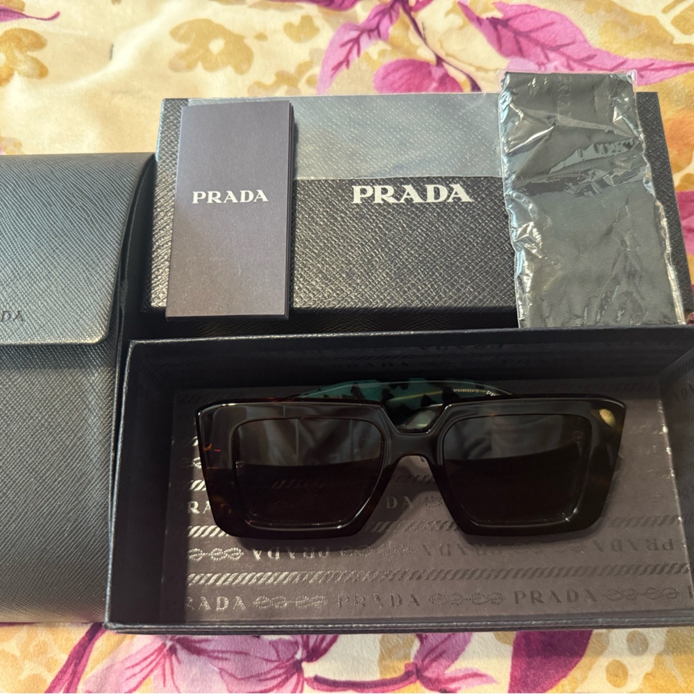 PRADA Square Sunglasses in Tortoise